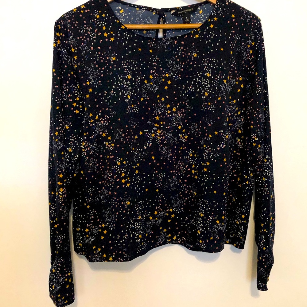 Banana Republic Factory Stars Long Sleeve Top